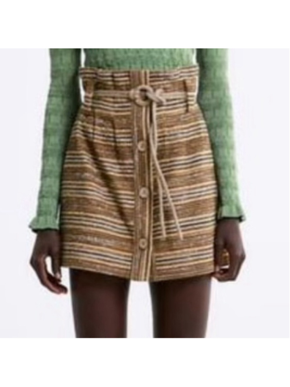 Zara jute mini skirt NWT size small